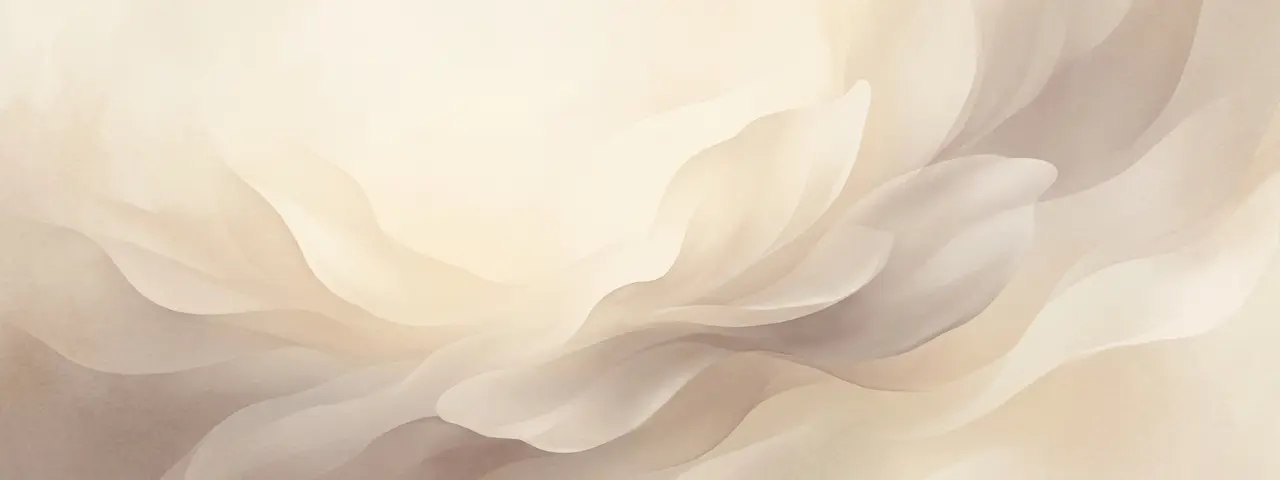 Soft warm abstract gradient background suggesting calm memorial tones